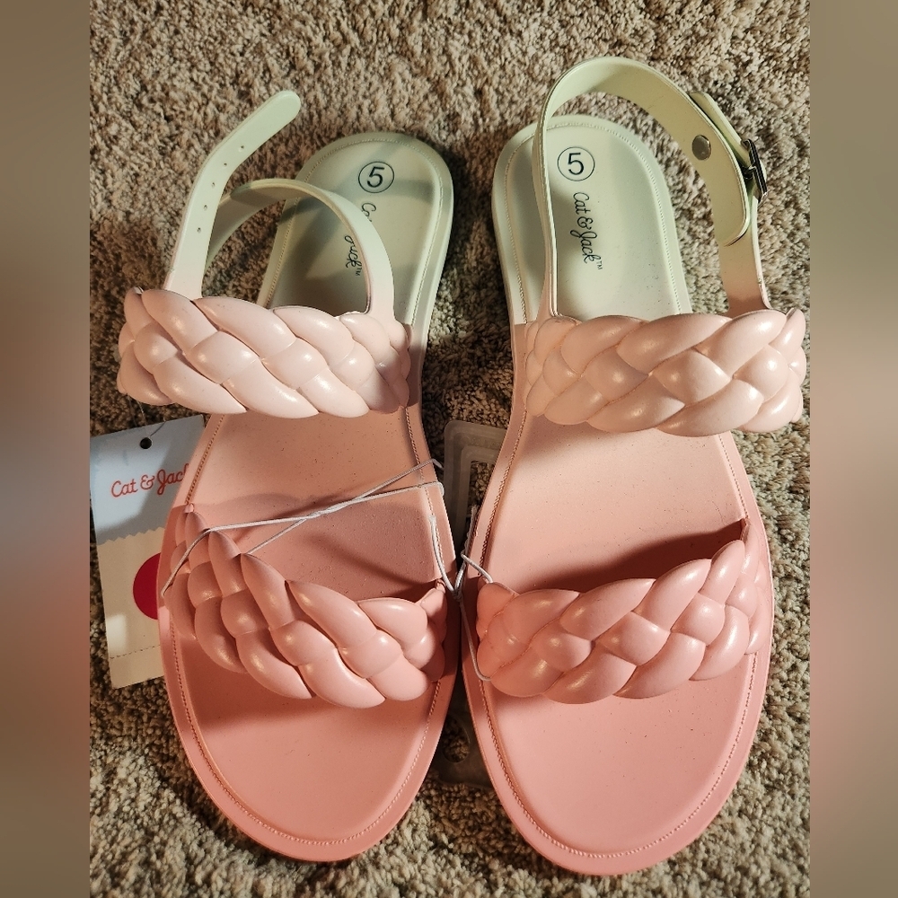 Cat & Jack Shoes | Girls' Diba Jelly Sandals Pink Green